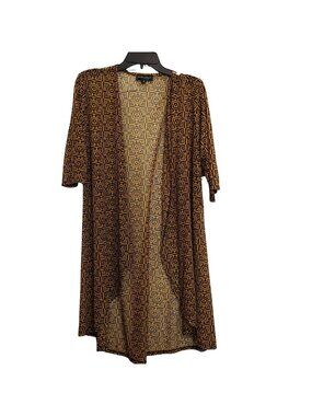 Modern Attraction Sheer Black and Gold Duster Jacker M NWT